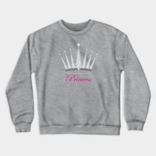 Princess tiara with faux diamonds Crewneck Sweatshirt